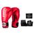 Luva Boxe e Muay Thai Tradicional com Bandagem de Algodão Elástica Vermelho