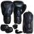 Luva Boxe Muay Thai Olimpo Esportes + Bandagem + Bucal Preto