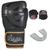 Luva Boxe Naja Black Line Kit + Bandagem + Protetor Bucal - Par Preto, Dourado