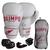 Luva De Boxe Muay Thai + Bandagem + Bucal + Case Kickboxing Branco, Vermelho