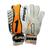 Luva de Goleiro Adulto Rinat Galaxy Branco com laranja