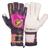 Luva de Goleiro Poker Champion PDG Profissional Preto, Roxo, Amarelo