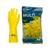 Luva de Látex Amarela P, M, G Volk CA 10695 indicada para Trabalhos de jardinagem e limpeza Amarelo