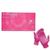 Luva Descartável Nitrílica Sem Pó Rosa Pink Supermax Rosa