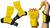 Luva Hand Grip Exercício Funcional  Limitada! Pronta Entrega Carbonfit Amarelo