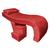 Maca Estética Ergonômica Matelassê 0,60m Isabella com Escada Veludo - Pallazio Vermelho