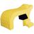 Maca Para Consultório Estética Facial Cílios Sobrancelha Com Escada E Almofada Pescoço - Sv Decor  Amarelo