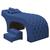 Maca Salão de Beleza Para Esteticista Charme e Puff Escada Estofada 190x60cm Suede - Desk Design Azul