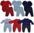Macacão, Body e Calça Bebê Recém-nascido - Kit Com 9 Peças Azul, Marinho, Vermelho