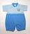 Macacão Curto em Malha com Bordado Camisa 10 Futebol - Nethuno Baby Azul celeste