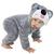 Macacão Fantasia Ursinho Urso Inverno Bebê Animais Coala Cinza