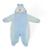 Macacão Infantil Fantasia Parmalat Bebê Urso Raposa Azul, Claro