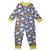 Macacão Infantil Pijama Frio Inverno Bebê Tam. 1 ao 4 Oferta Menina Soft Quentinho Estampado Luxo Colorido Cinza