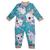 Macacão Menina Estampado Super Quentinho Soft Pijama Lindo Luxo Proteção Inverno Premium Bichinho Fofo Azul claro