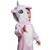 Macacão Pijama Fleece Plush Soft Kigurumi Infantil Unicornio rosa