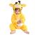 Macacão Pijama Frio Inverno Fantasia Infantil de Bebê Urso Ursinho Girafa Amarelo (COD.000529) Amarelo