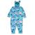 Macacão Soft Infantil Menino Menina Com Capuz Estampado 4/8 Azul marinho