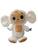 Macaco de pelúcia 28 cm pelúcia fofa Branco