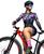 Macaquinho Ciclismo Feminino Mtb Bike Prot Raio UV Gel 3D Azul
