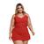 Macaquinho Feminino Plus Size Alcinha Liso 0429 Marrom