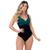 Maiô Body Feminino Modelo 2022 Chapa Barriga Com Bojo Neon Maio petroleo