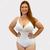 Maiô, Body Feminino Plus Bicolor Chapa Barriga Com Bojo Neon Body branco