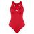 Maiô feminino nadador puma piscina hidro proteção uv orignal Vermelho