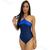 Maiô Feminino Summer Engana Mamae Costas Nuas Fio Duplo Cava Body marinho