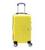 Mala de Bordo Viagem Pequena ABS - (55 x 35 x 22cm) C/ 4 Rodinhas 360º - (Regulamentação ANAC) Preto Amarelo