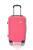 Mala de Bordo Viagem Pequena ABS - (55 x 35 x 22cm) C/ 4 Rodinhas 360º - (Regulamentação ANAC) Rosa melancia