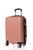 Mala de Bordo Viagem Pequena ABS - (55 x 35 x 22cm) C/ 4 Rodinhas 360º - (Regulamentação ANAC)  Rosa ouro