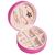 Maleta Estojo Porta Jóias Feminino Maquiagem Organizador Ziper Moda Estiloso Presente Reforçado Tecido Aveludado Pratico Rosa Pink