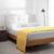 Manta Buddemeyer S. King In Design 100% Algodão 2,30 X 2,80m Peseira Xale Colcha Para Sofa Gigante Mais Vendido Mostarda