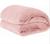 Manta cobertor casal soft antialérgico 2,00m x 1,80m canelada microfibra macia ondulada Lisa rosa chiclete