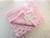 Manta Cobertor Dupla Face Infantil Para Bebe com Relevo Enxoval Rosa