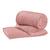 Manta Cobertor Velvet Bariloche Queen 1 Peça Canelada rosê