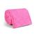 Manta Extra Soft Microfibra Canelada Cama de Casal Coberta Rosa-chiclete