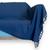 Manta Para Sofá Protetora E Decoração 100% Algodão Grande Tear Artesanal Kit 2 Unidades Manta - Azul-escuro