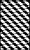 Manta tricot decorativa - calçada são paulo Preto e Branco