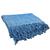 Manta Xale Sofá Gigante Decorativa Protetora King 2,60x2,20 Azul Jeans