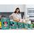 Mantimento de organizaçao de cozinha de plastico adesivado da minie e mickey kit com 5 peças verde tifany