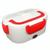 Marmita Elétrica Portátil com Divisórias 110v/220v Veicular Carro Taxi Uber Automática Lunch Box - marmita veicular Vermelho