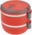 Marmita Térmica Inox Fitness Lunch Box Plástico Duplo 1,4 Litro Vermelha