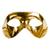 Máscara de Carnaval Baile Veneziana Metalizada Dourado