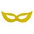 Máscara de Carnaval Neon Gatinha com 12 Unidades Amarelo
