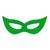 Máscara de Carnaval Neon Gatinha com 12 Unidades Verde