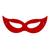 Máscara de Carnaval Neon Gatinha com 12 Unidades Vermelho