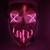 Máscara de Terror Halloween Neon Festa Fantasia Cosplay XM21121 Lilás