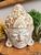 Máscara Decorativa Parede Buda Hindu Tibetano Em Madeira Modelo1