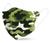 Máscara Infantil KN95 Descartável Aileda Com 20 unidades Verde-Camuflada